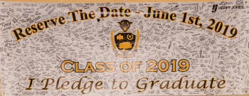 Class of 2019 Pledge of Graduation signatures
